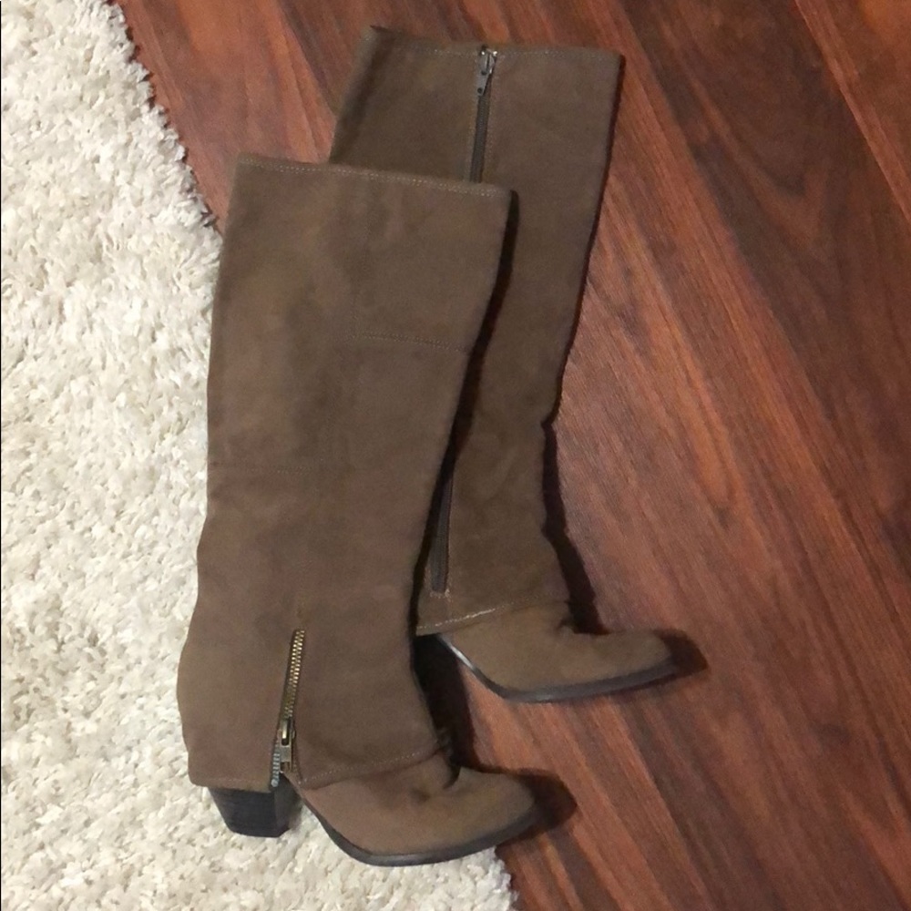 Tan Knee High Boots